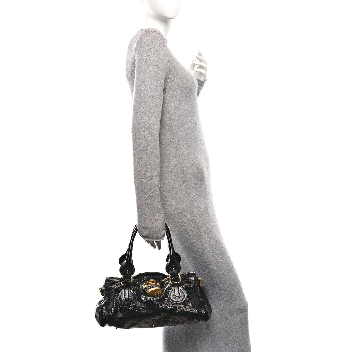 Medium Satchel Bag - Black