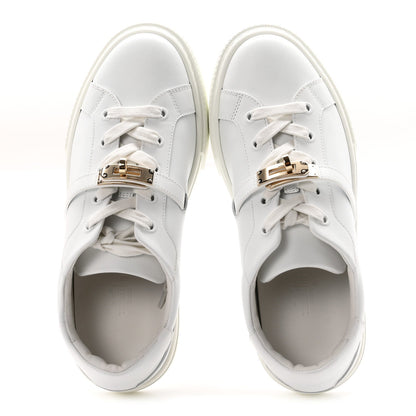 Hermes Calfskin Women's Day Sneakers White