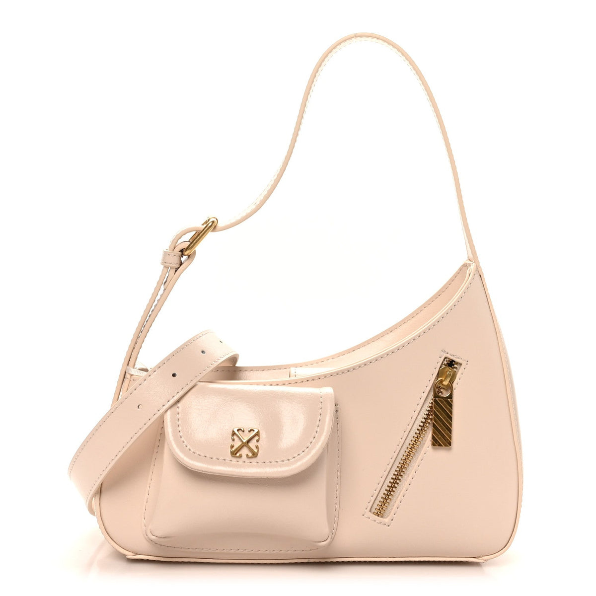 Calfskin Hobo Bag - White