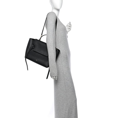 Mini Calfskin Belt Bag - Black