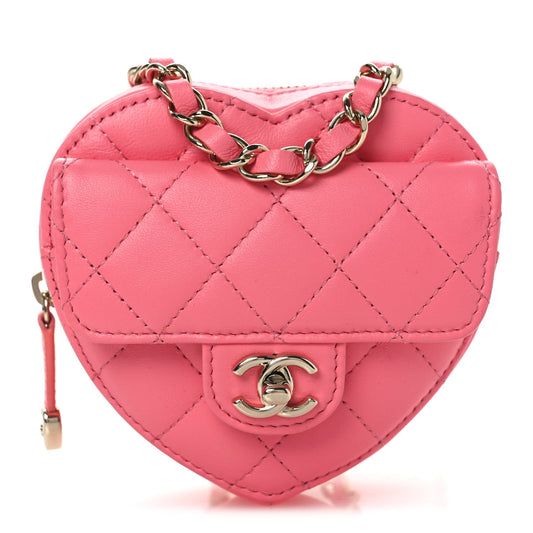 Quilted Lambskin Belt Bag - Pink