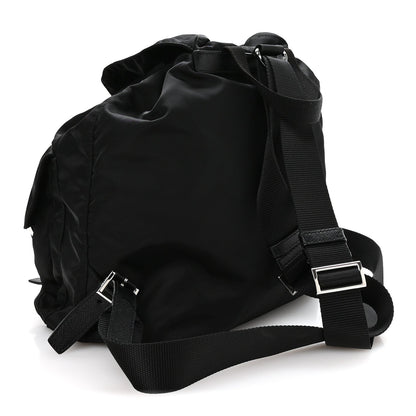 Medium Nylon Backpack - Black