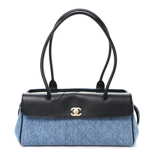 Small Calfskin Handbag - Blue