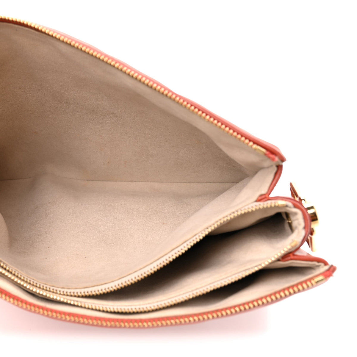 Lambskin Handbag - Brown