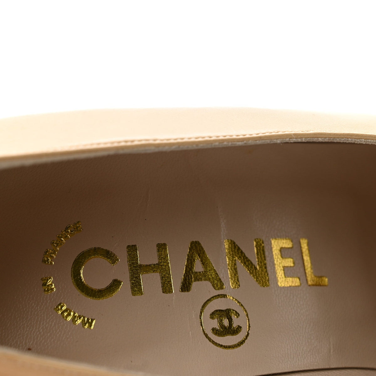 Chanel Lambskin Cap Toe CC Women's Pumps
