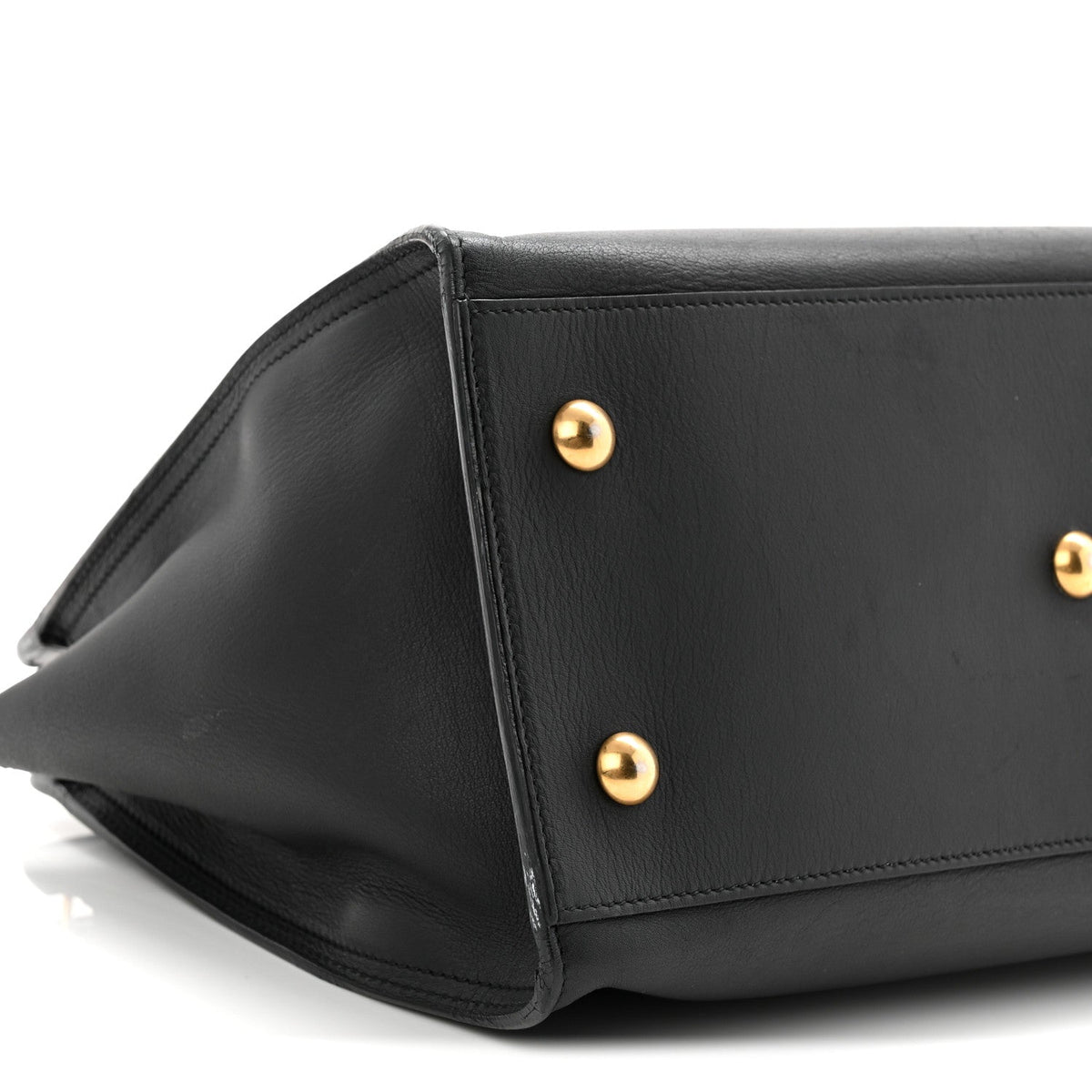 Small Calfskin Handbag - Black