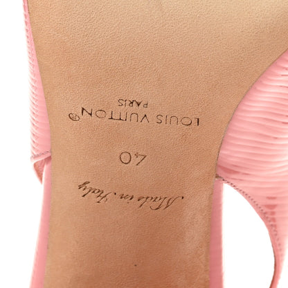 Louis Vuitton Electric Epi Women's Shake Slingback Pumps 40 Pink
