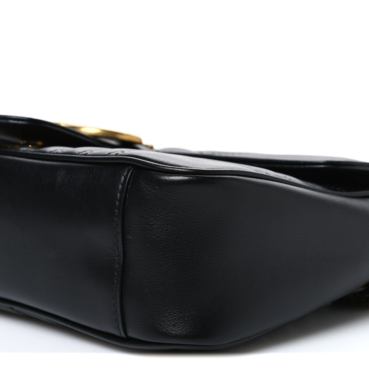 Small Calfskin Shoulder Bag - Black