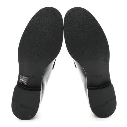 Prada Spazzolato Women's Loafers 38.5 Black