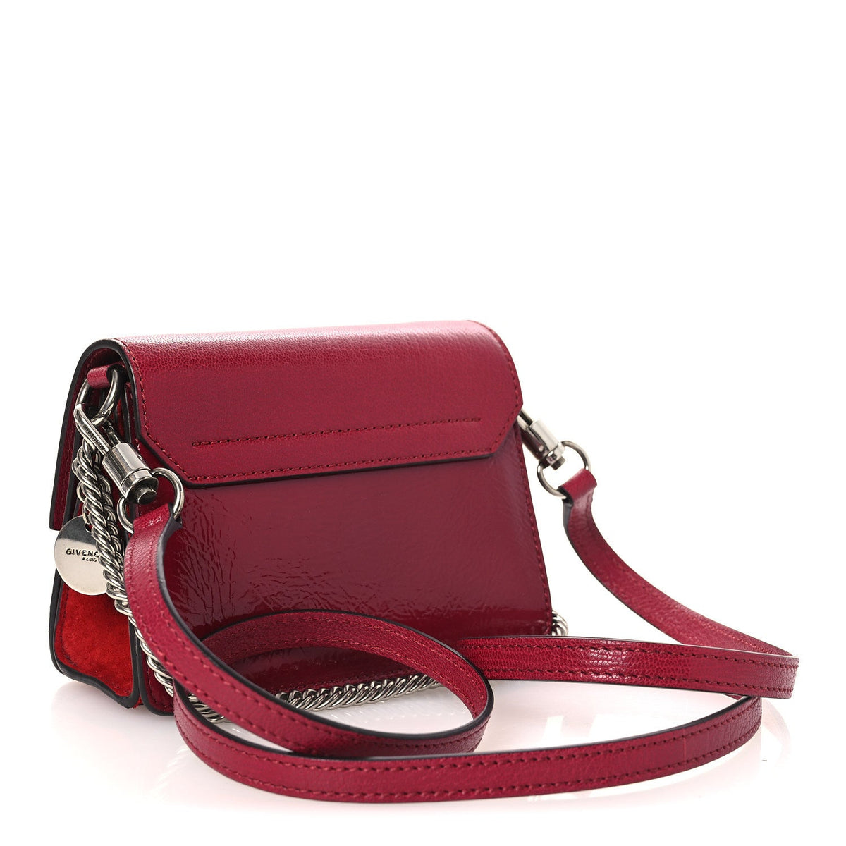 Mini Goatskin Shoulder Bag - Red