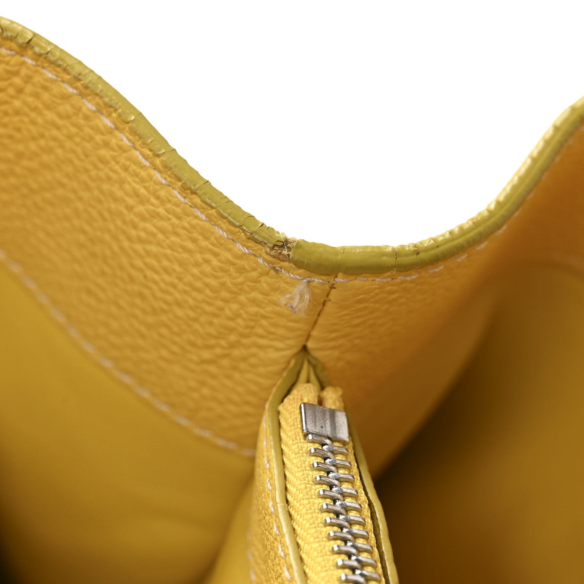 Calfskin Handbag - Yellow