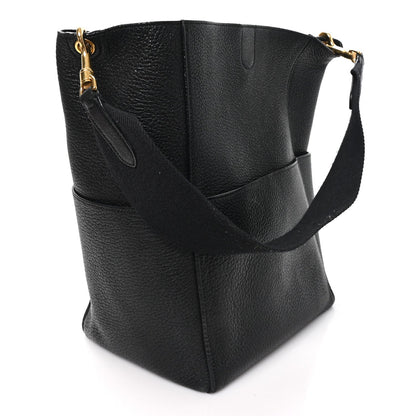 Calfskin Bucket Bag - Black