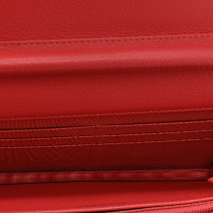 Quilted Calfskin Wallet Bag - Pink