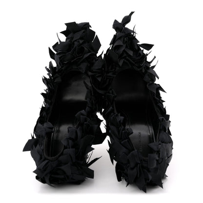 Balenciaga Satin Women's Marie A Bows All Over 110mm Pumps 35 Black