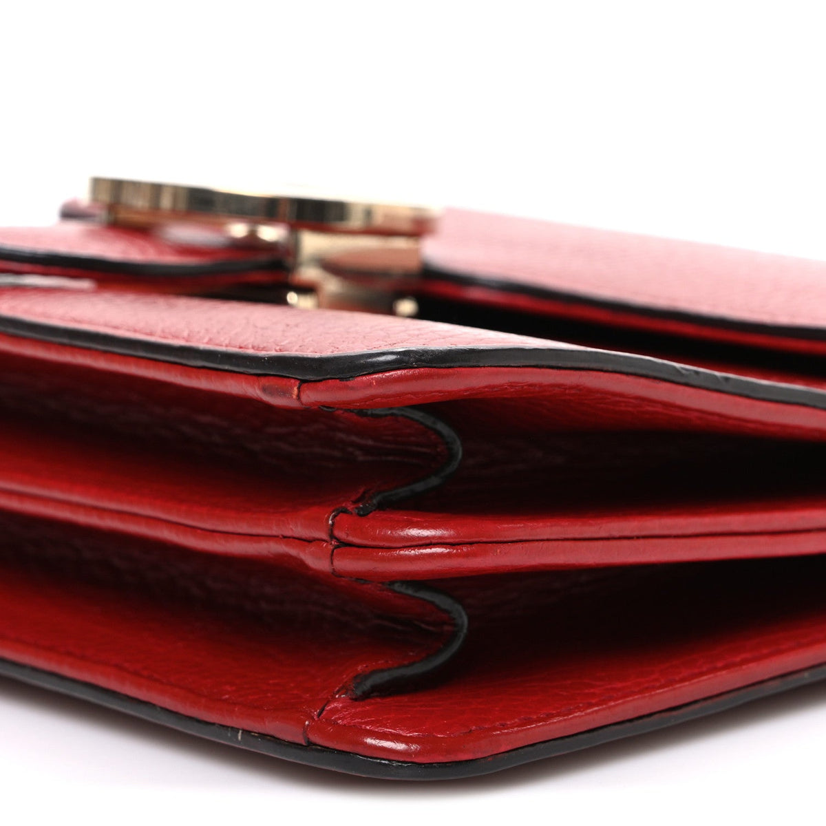Small Calfskin Shoulder Bag - Red