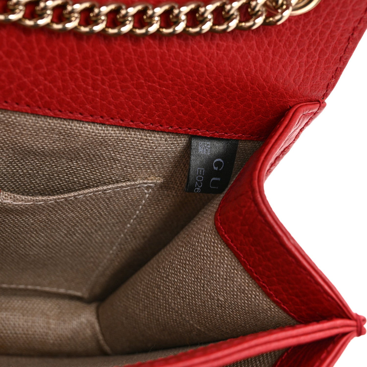 Small Calfskin Shoulder Bag - Red