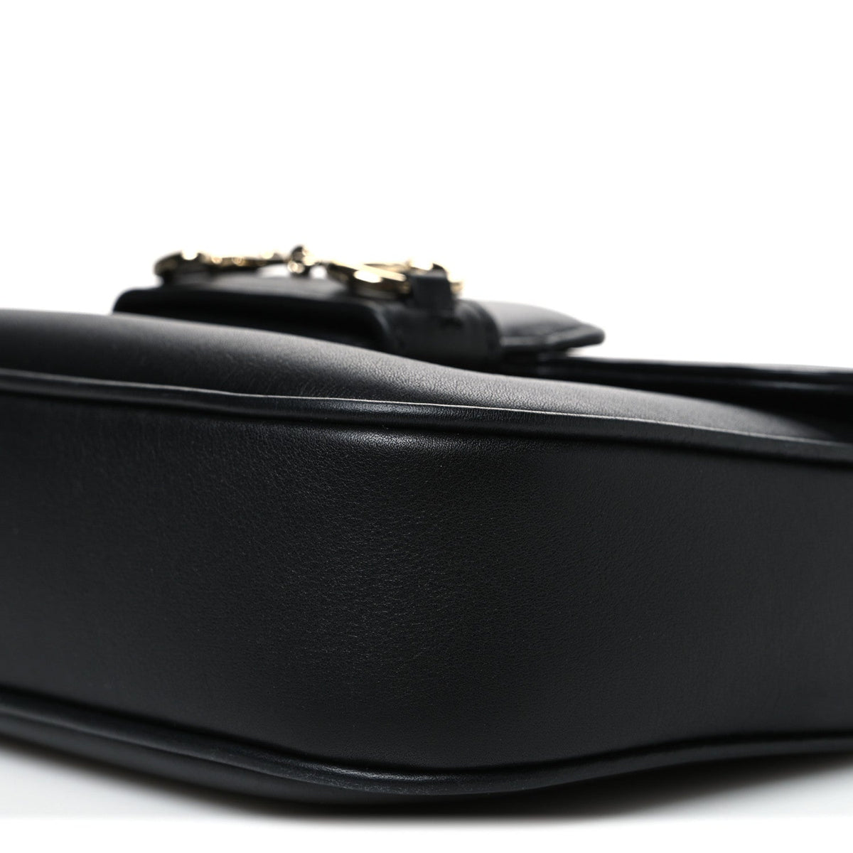 Calfskin Shoulder Bag - Black