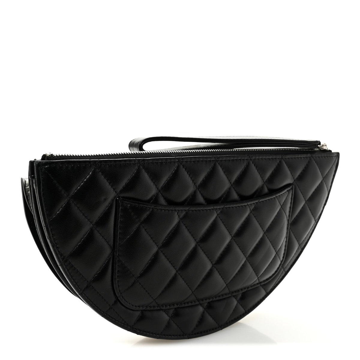 Lambskin Clutch Bag - Black