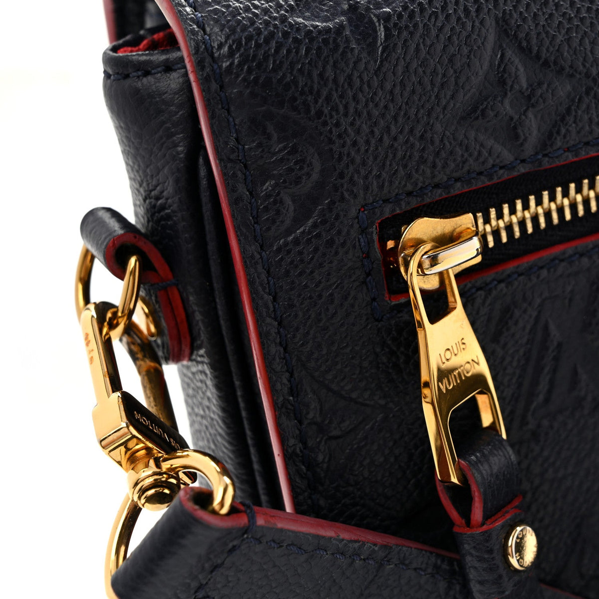 Empreinte Pochette Metis Marine Rouge Handbag