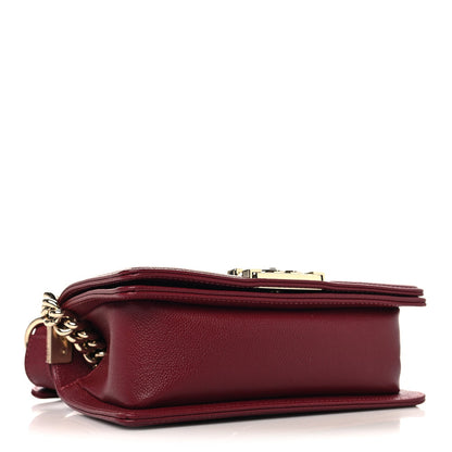 Small Quilted Caviar Flap Shoulder Bag