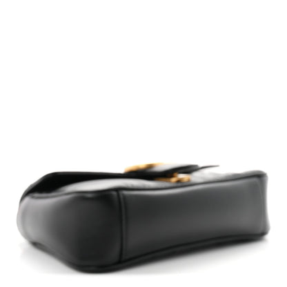 Mini Calfskin Shoulder Bag - Black