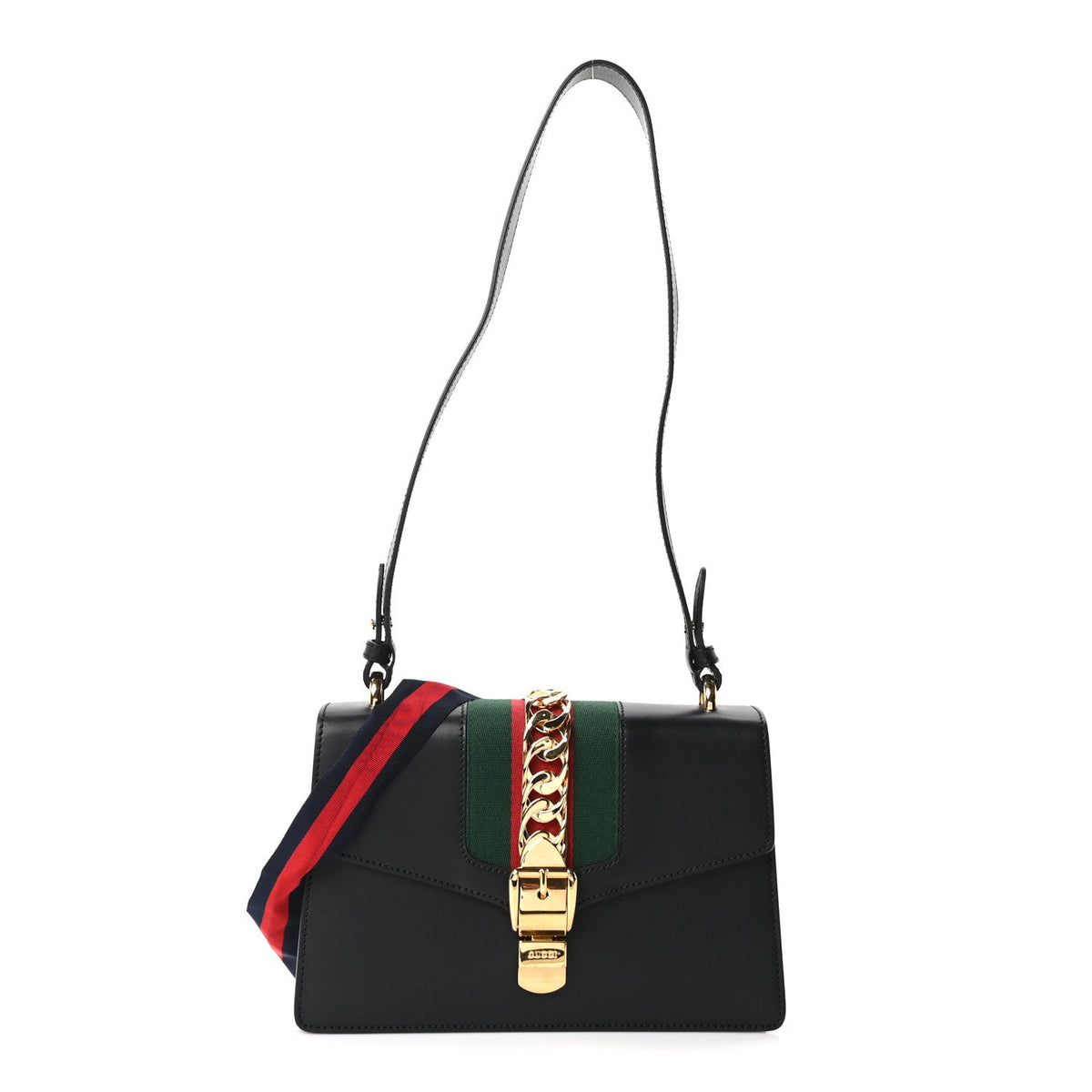 Small Calfskin Shoulder Bag - Black