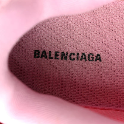 Balenciaga Fabric Mesh Women's Clear Sole Triple S Sneakers 36 Pink