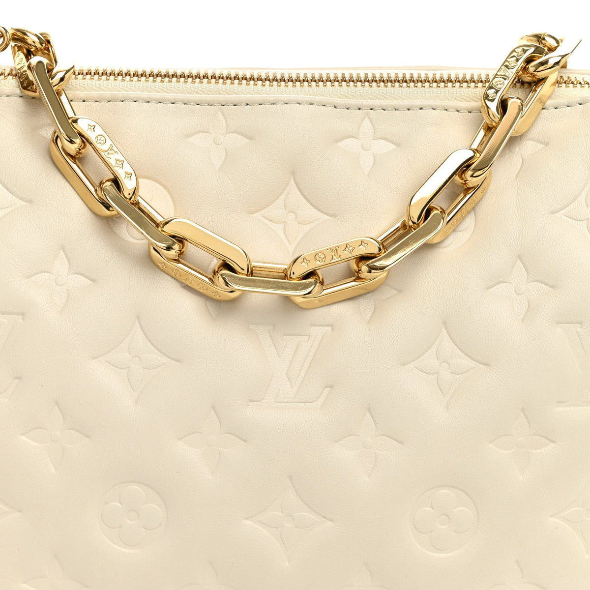 Lambskin Handbag - Beige