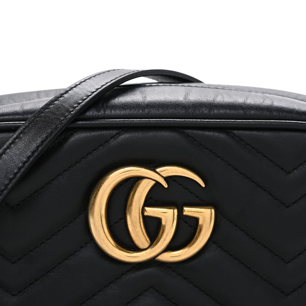 Small Calfskin Shoulder Bag - Black