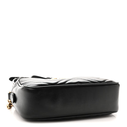 Small Calfskin Shoulder Bag - Black