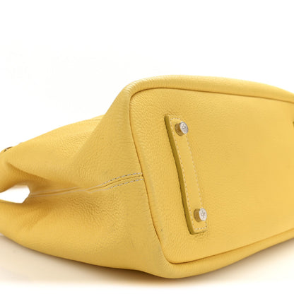 Calfskin Handbag - Yellow