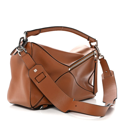 Medium Calfskin Handbag - Tan