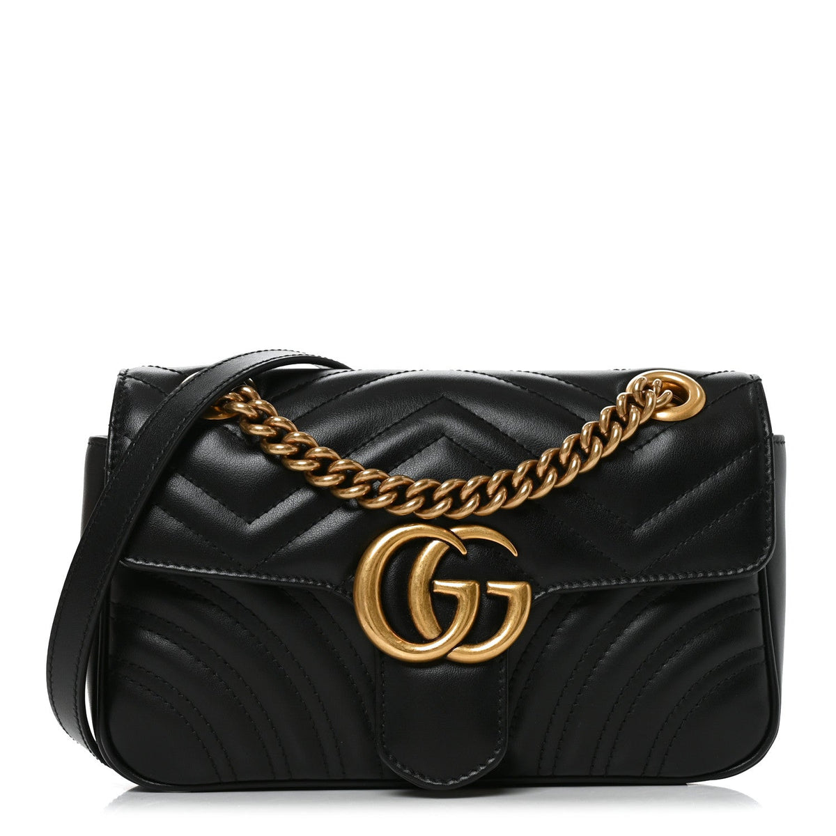 Mini Calfskin Shoulder Bag - Black