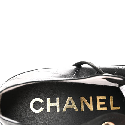 Chanel Lambskin Printed Logo Women's Shoes