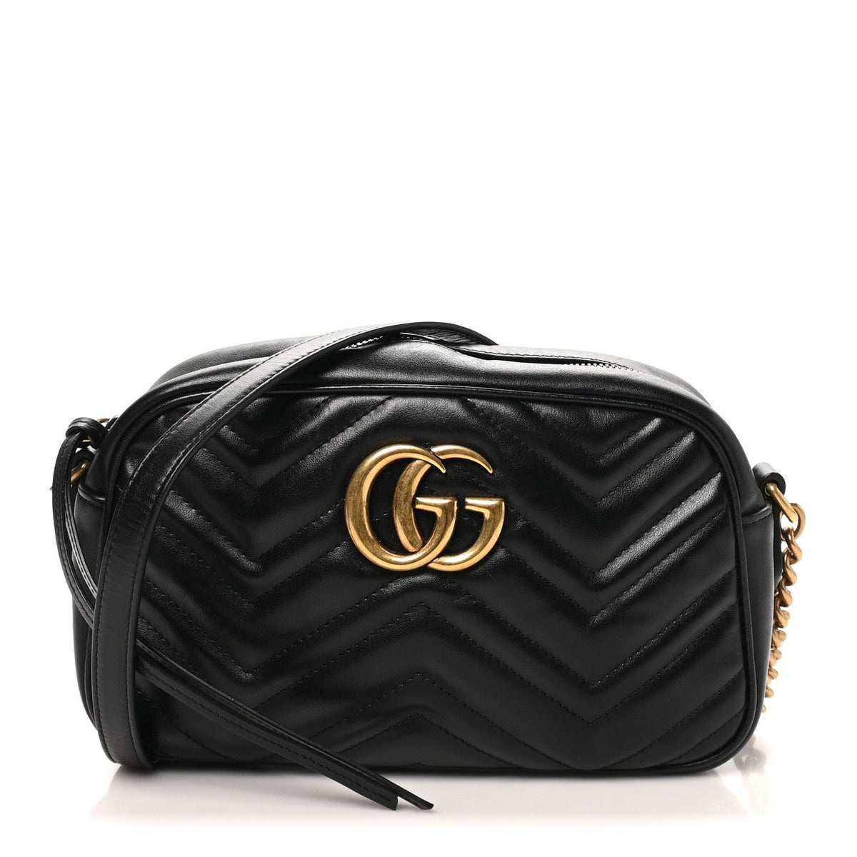 Small Calfskin Shoulder Bag - Black
