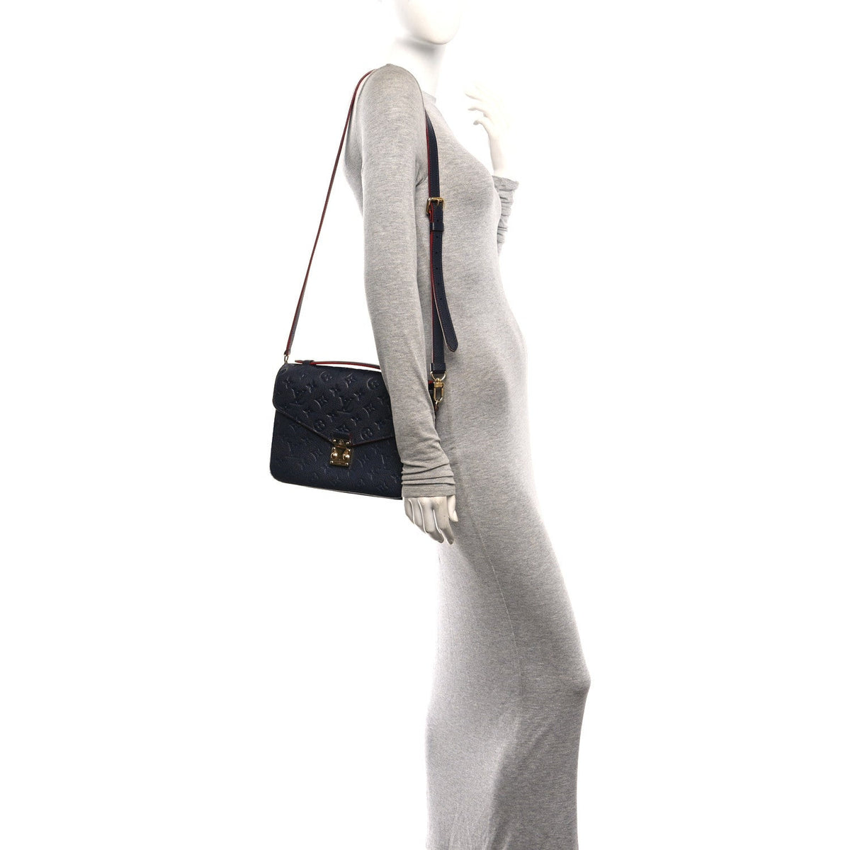 Empreinte Pochette Metis Marine Rouge Handbag