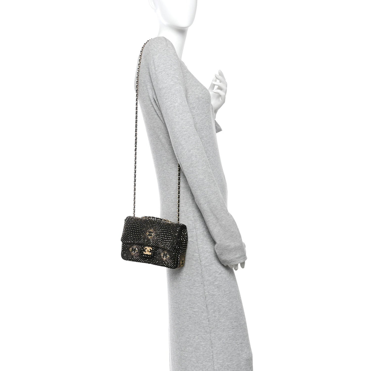 Flap Shoulder Bag - Black