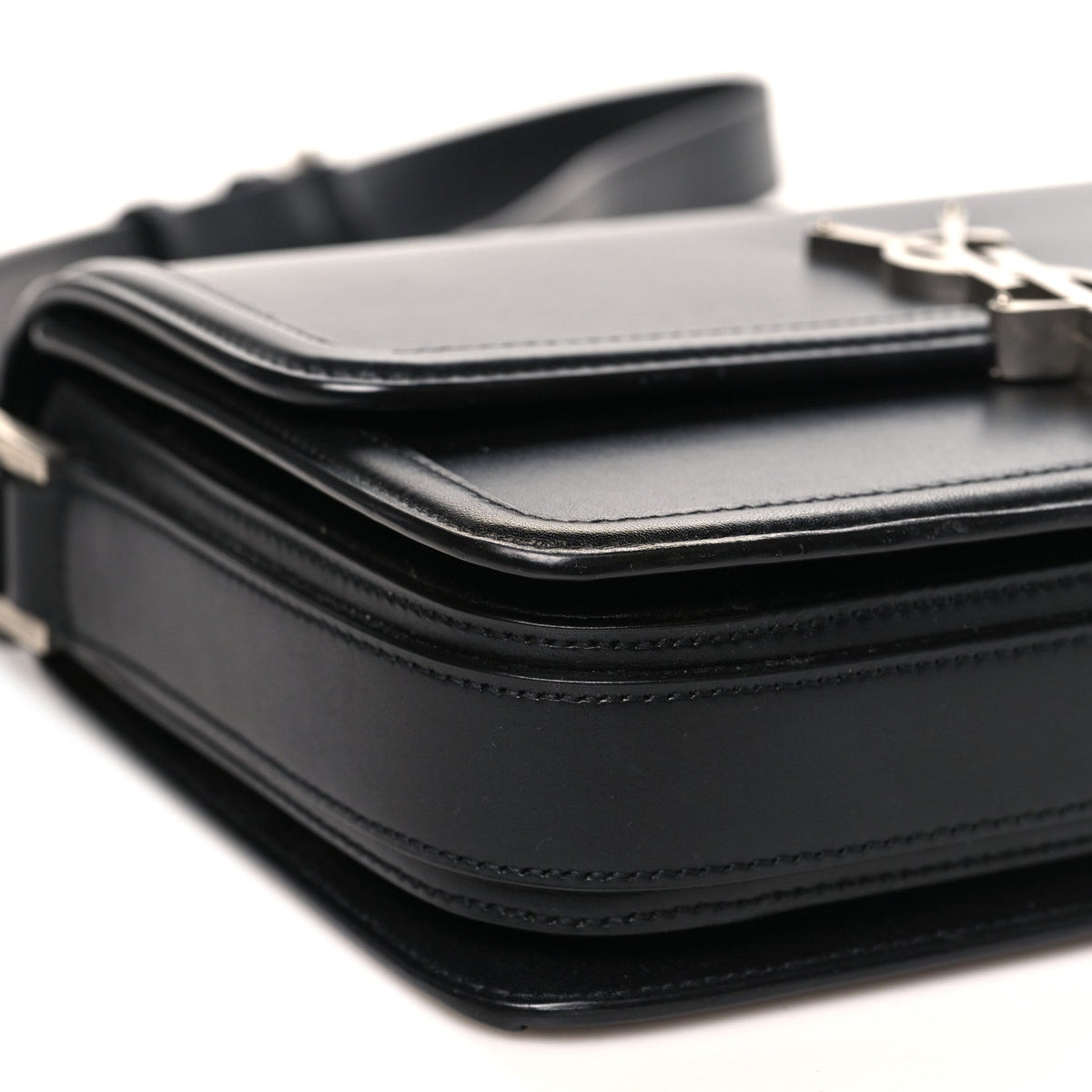 Medium Calfskin Satchel Bag - Black