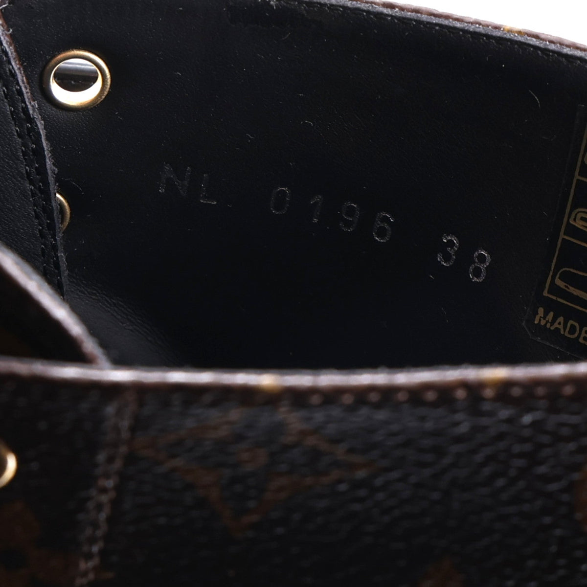 Louis Vuitton Calfskin Monogram Women's Wonderland Ranger Boots 38 Black