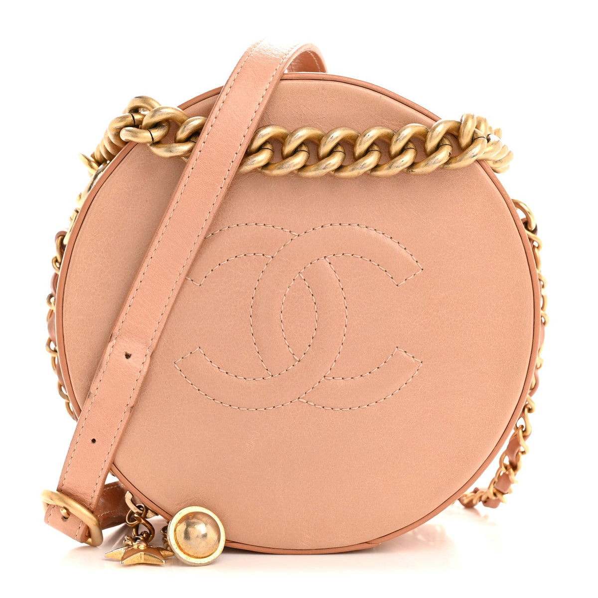 Calfskin Handbag - Beige