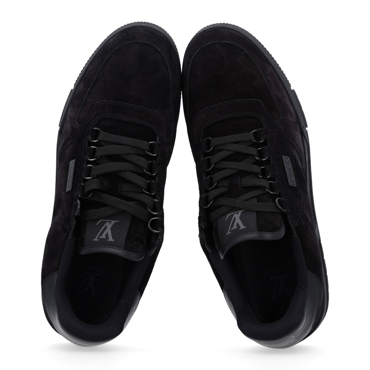 Louis Vuitton Suede Men's Uniform Sneakers 9.5 Black