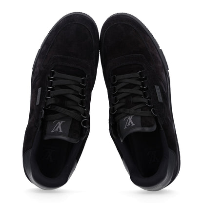 Louis Vuitton Suede Men's Uniform Sneakers 9.5 Black
