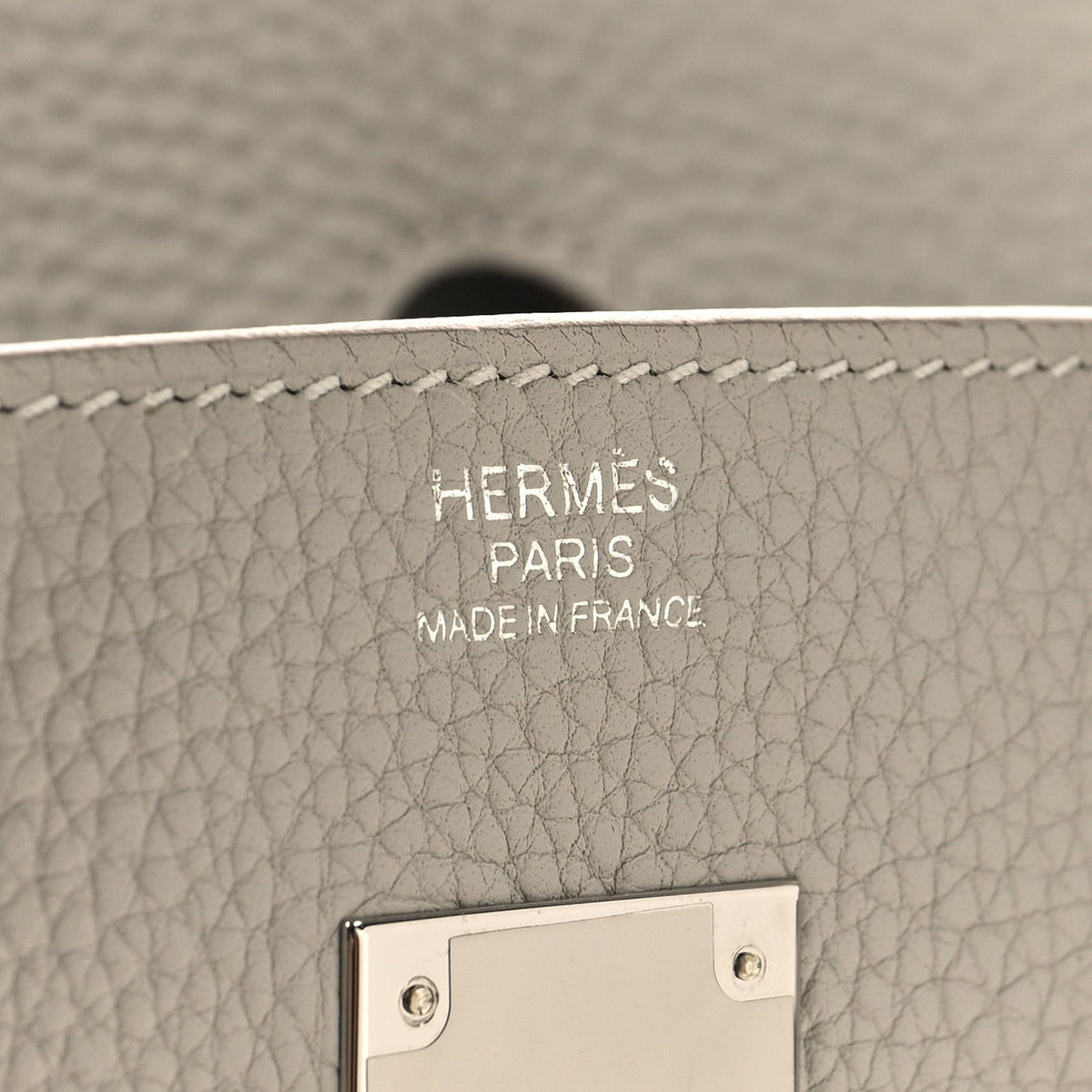 Togo Birkin 30 Gris Perle Handbag