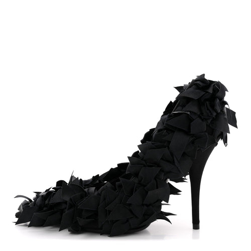 Balenciaga Satin Women's Marie A Bows All Over 110mm Pumps 35 Black