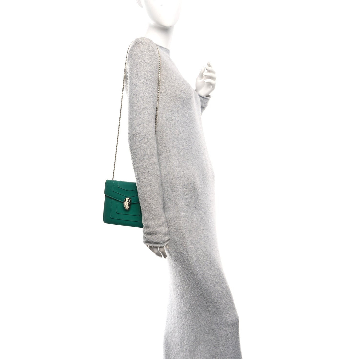 Small Calfskin Crossbody Bag - Green