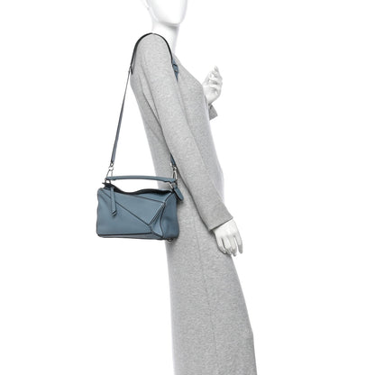 Small Calfskin Handbag - Blue