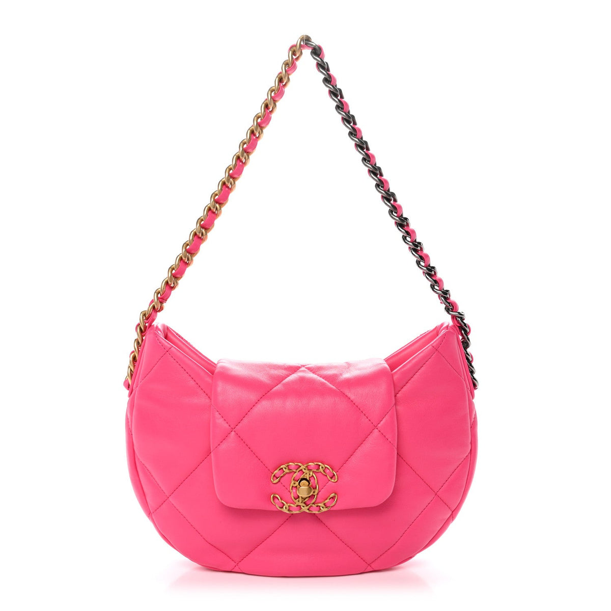 Quilted Lambskin Hobo Bag