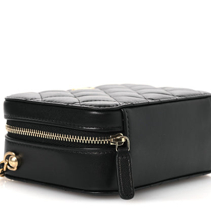 Quilted Lambskin Handbag - Black