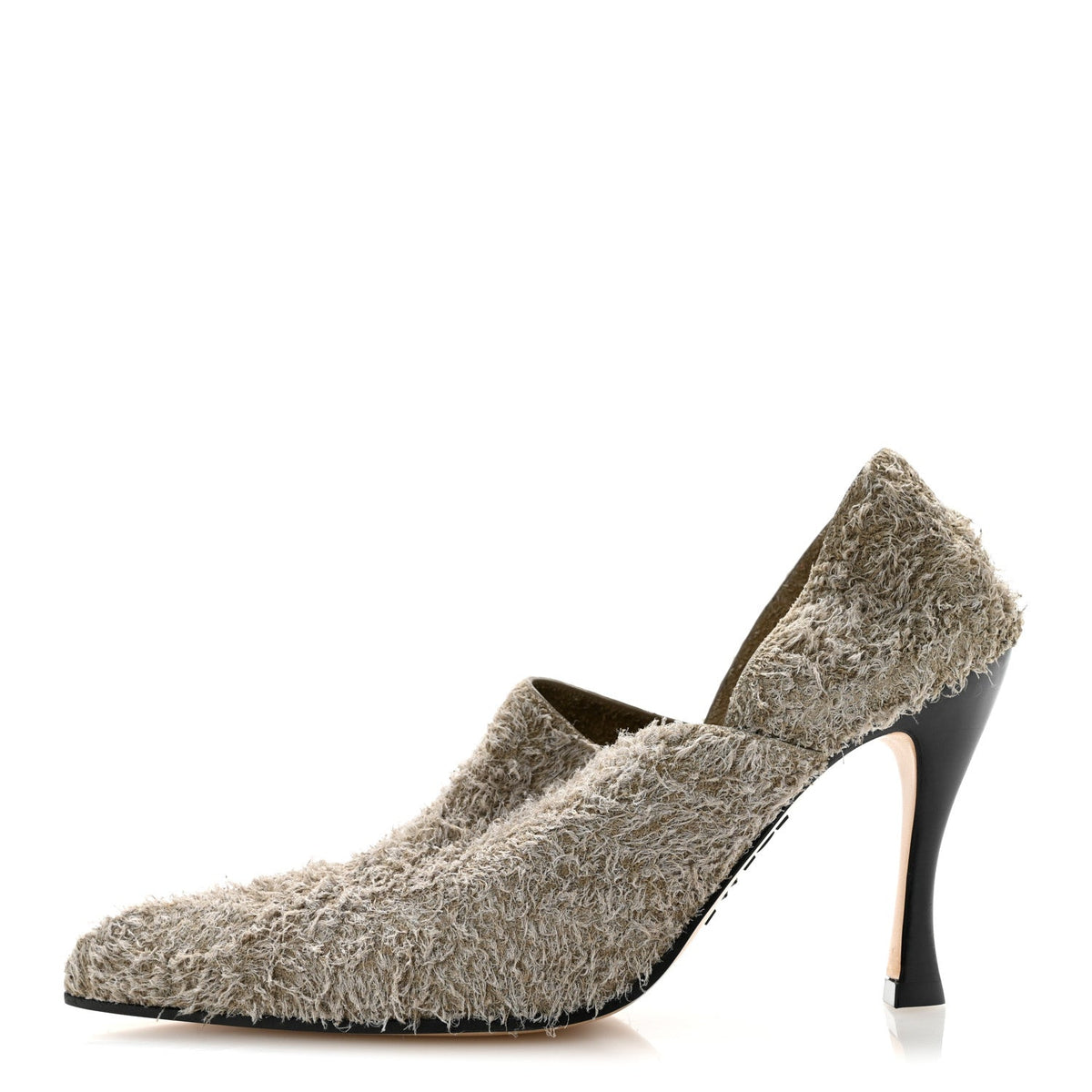 Loewebrushed Suede Comic 90Mm Pumps Khaki Green