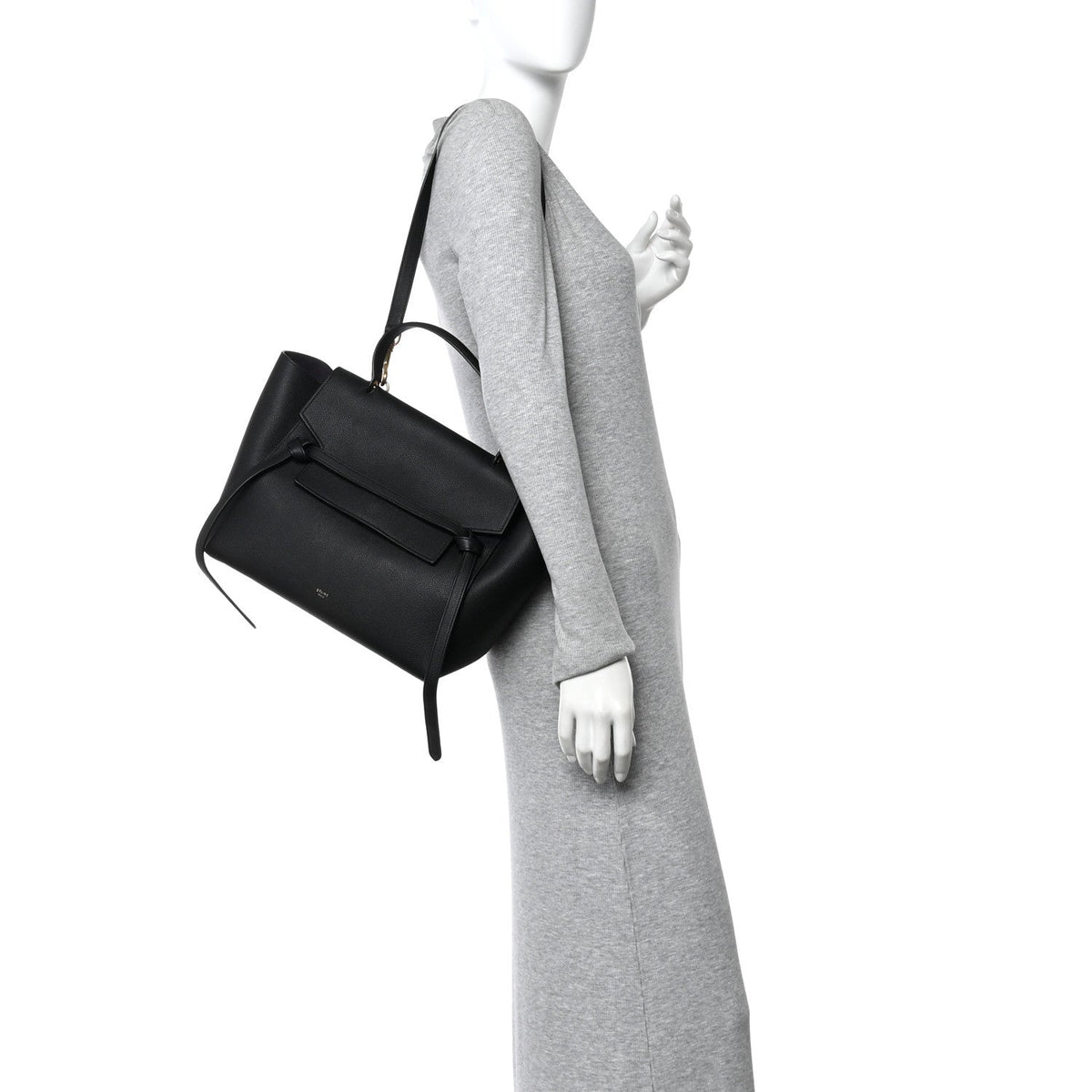 Mini Calfskin Belt Bag - Black